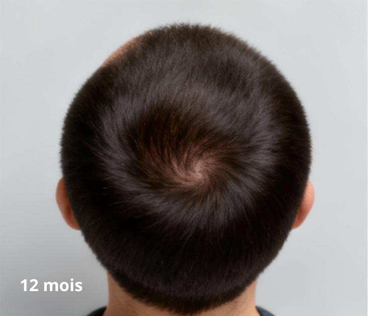 Repousse des cheveux 12 mois après une greffe