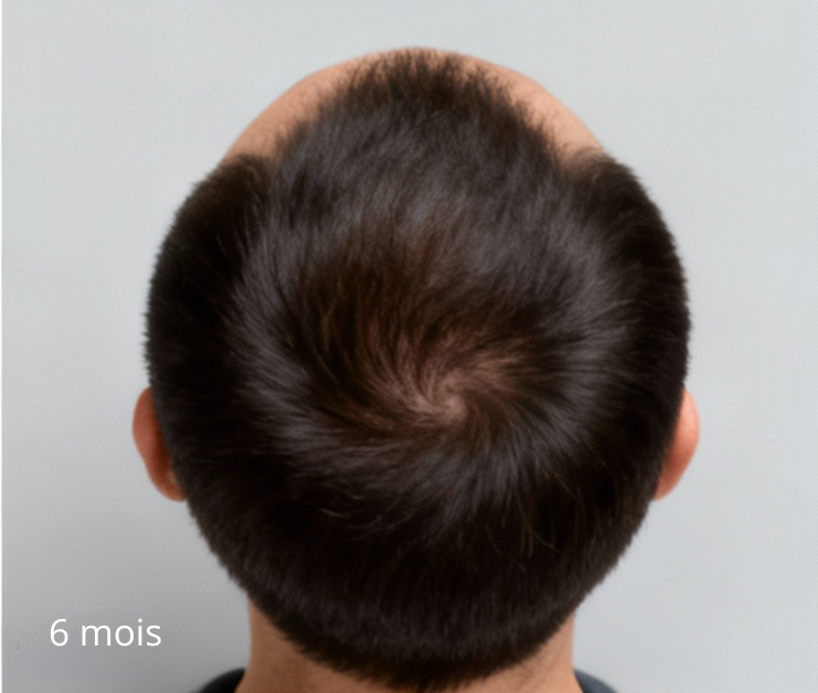 Repousse des cheveux 6 mois après une greffe