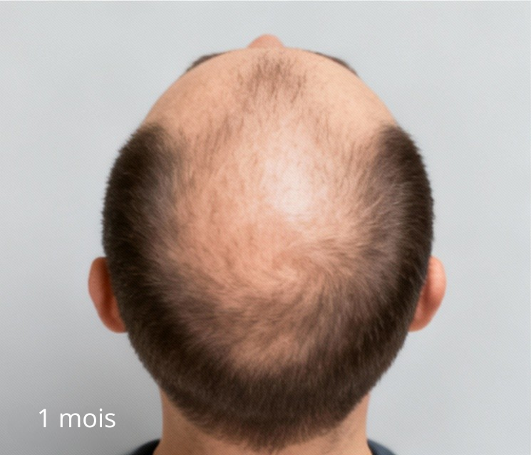 Shock loss 1 mois après une greffe de cheveux
